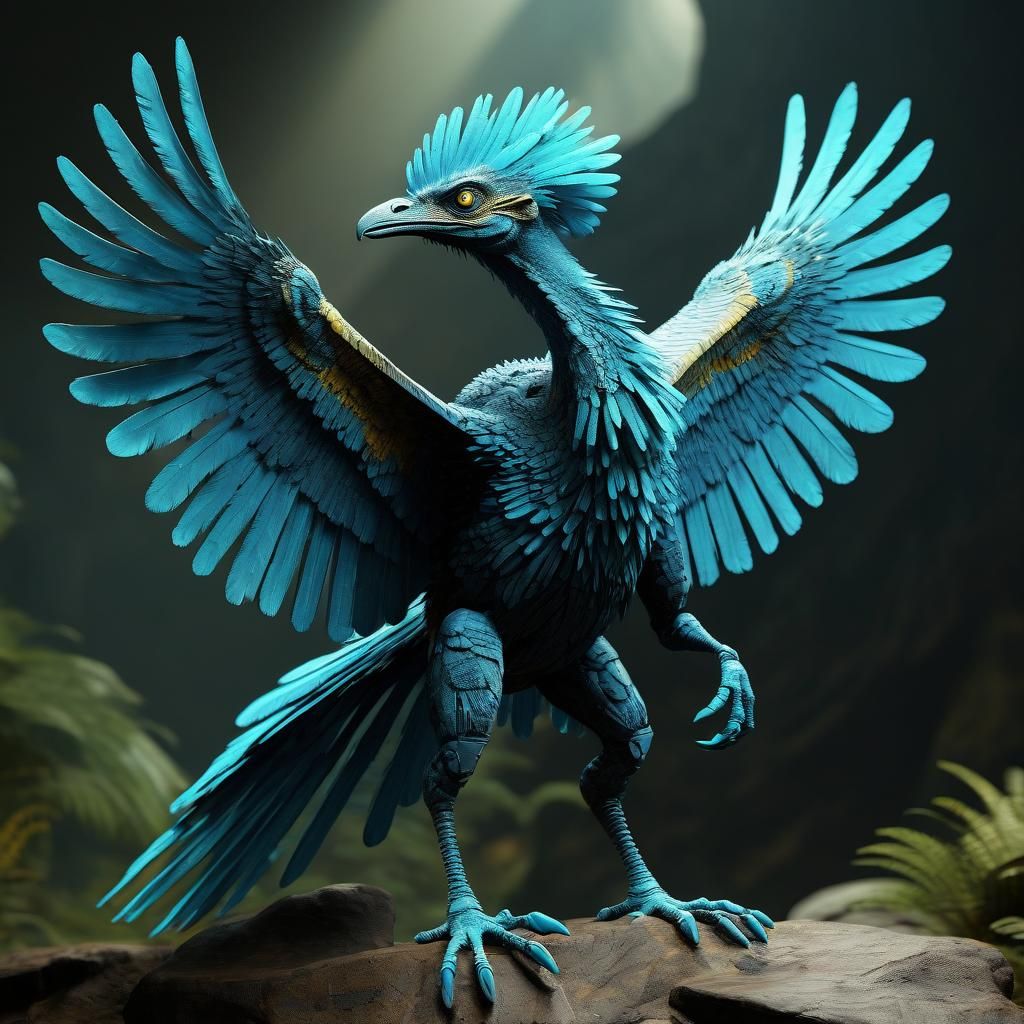 Futuristic Evolved Archaeopteryx: A Glimpse into Avian Futur...