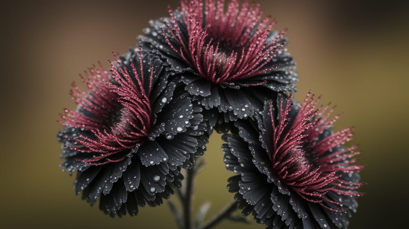 Dark, Gothic Flowers in Muted Colors