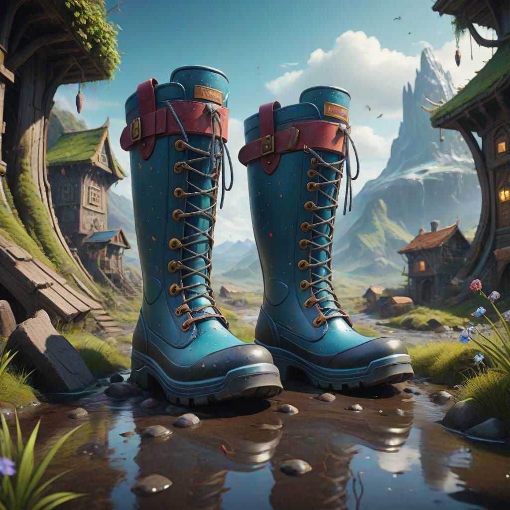 Fantastical Gumboot Friday Matte Painting