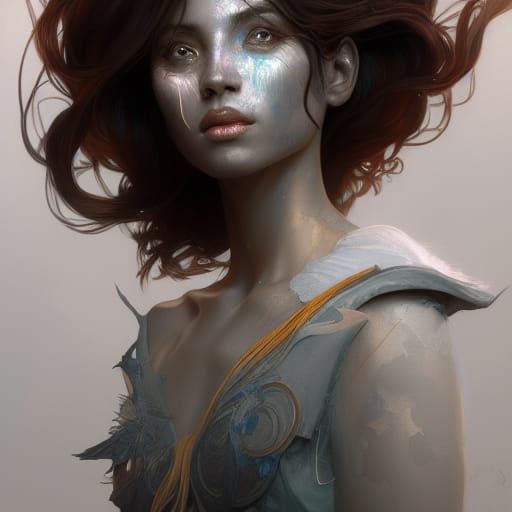 Moonchild Portrait in Splash Art Style