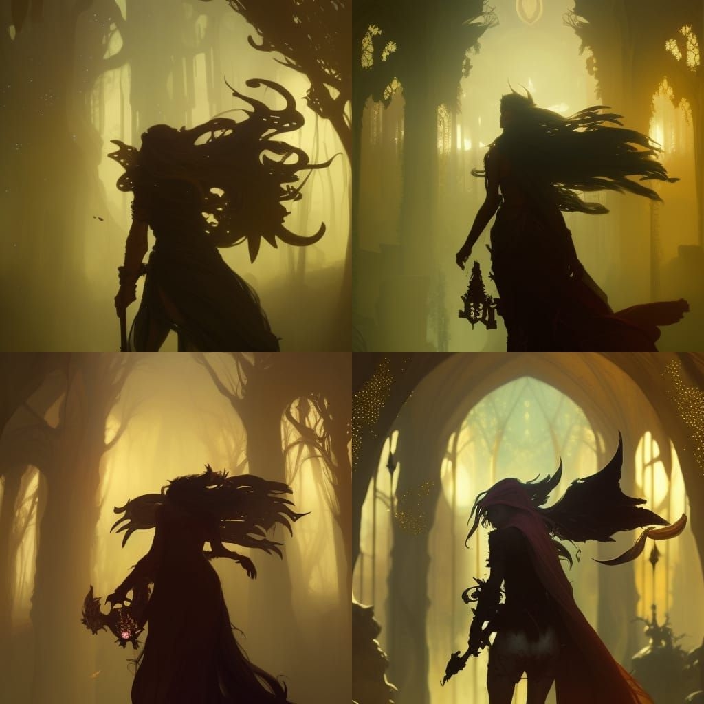 Fairycore Dark Fantasy Concept Art in 8K