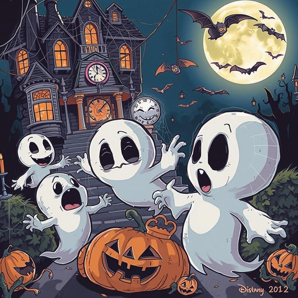 Casper's Halloween Party: A Miyazaki-esque Haunted House