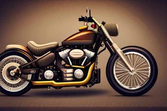 Beautifully detailed magnificent Harley davidson motercycles...
