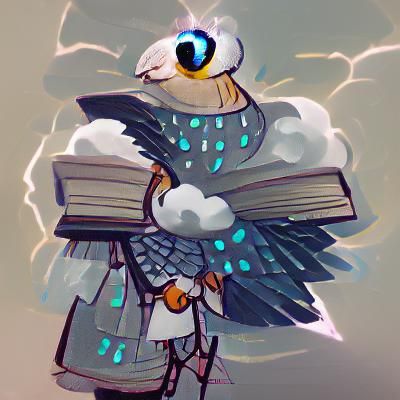 Antique Quill Pen on Parchment