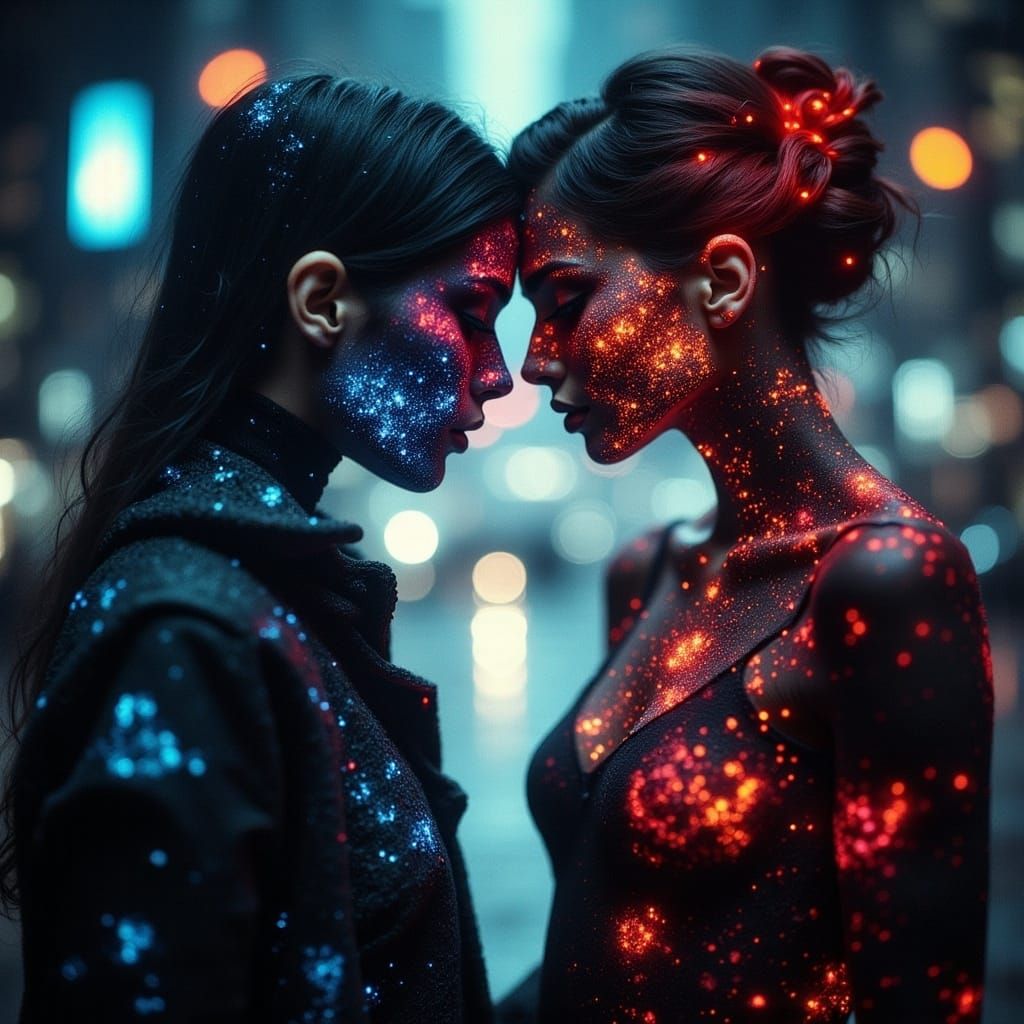 Eternal Love: Double Exposure Blended Visuals