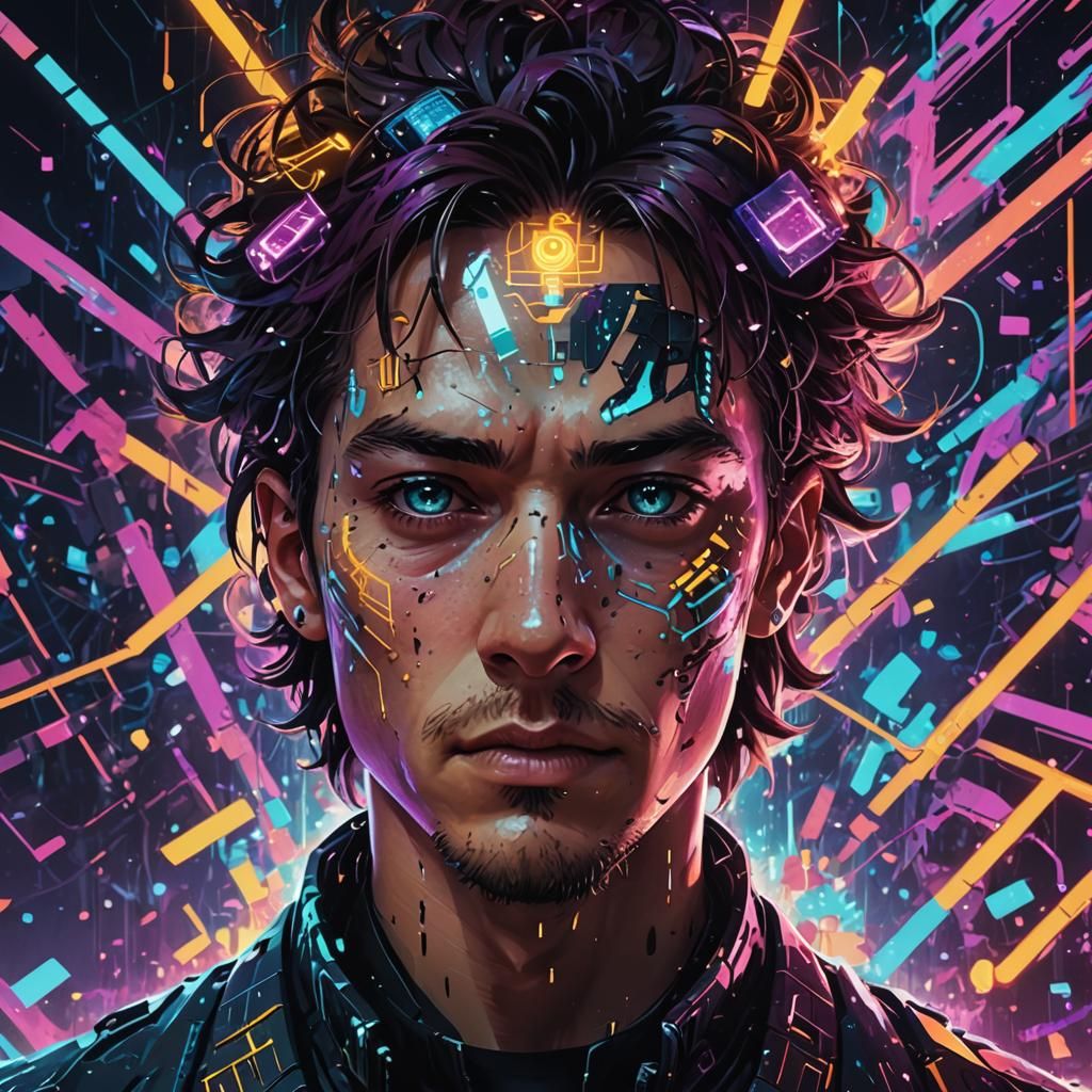 Cyberpunk Metaverse: Kian Amidst Overlapping Realities