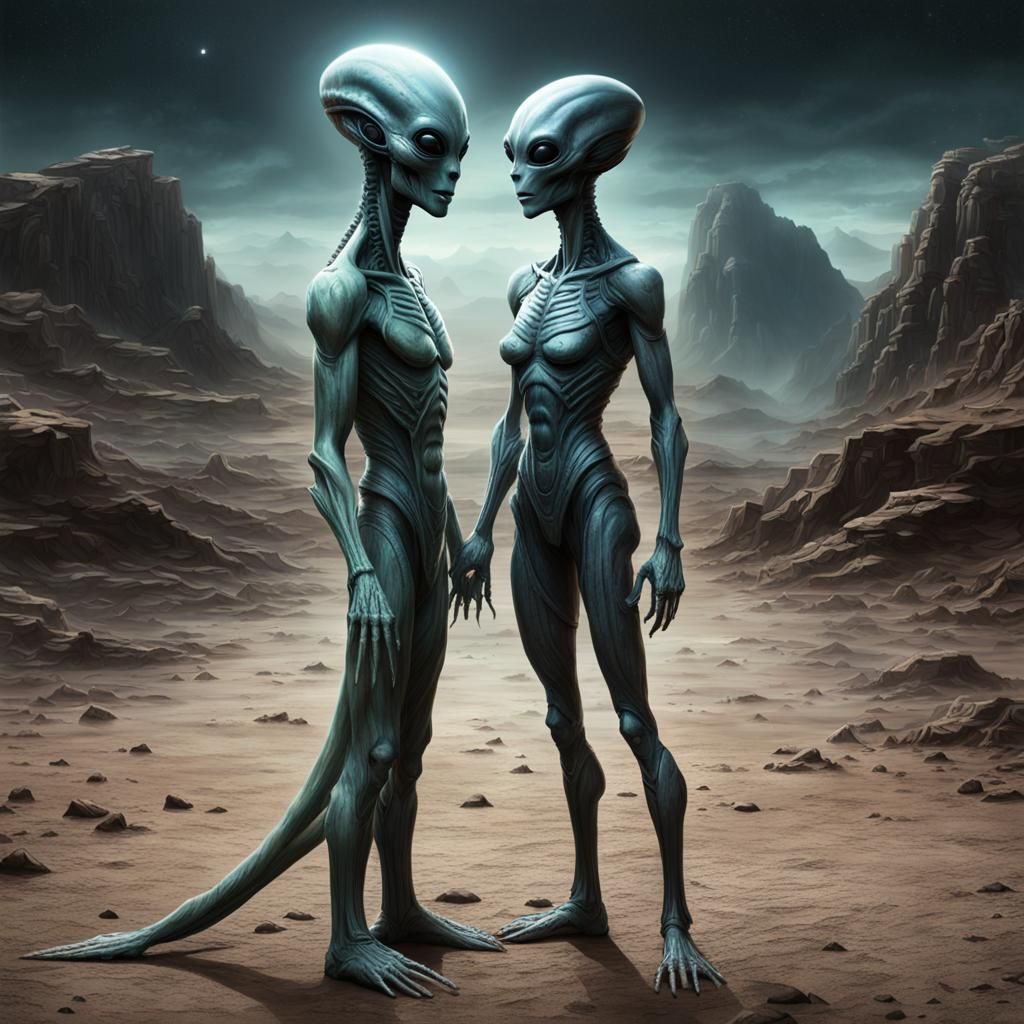 Alien Encounter at World's Edge: Digital Concept Art