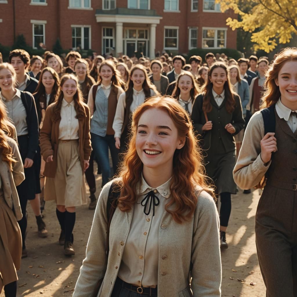 Anne Shirley at Modern Avonlea High School