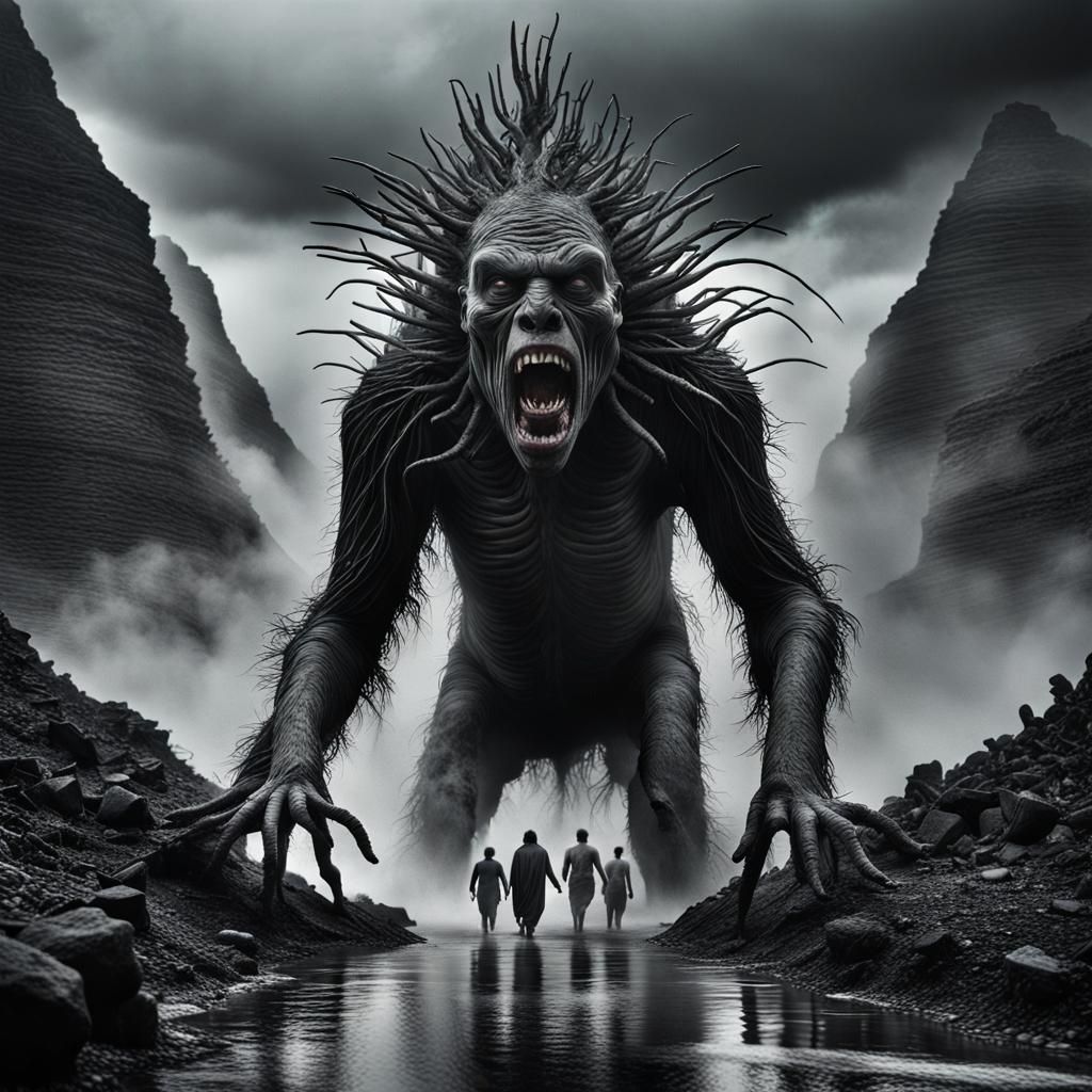 Surreal Horror Nature Photo in Ominous Style