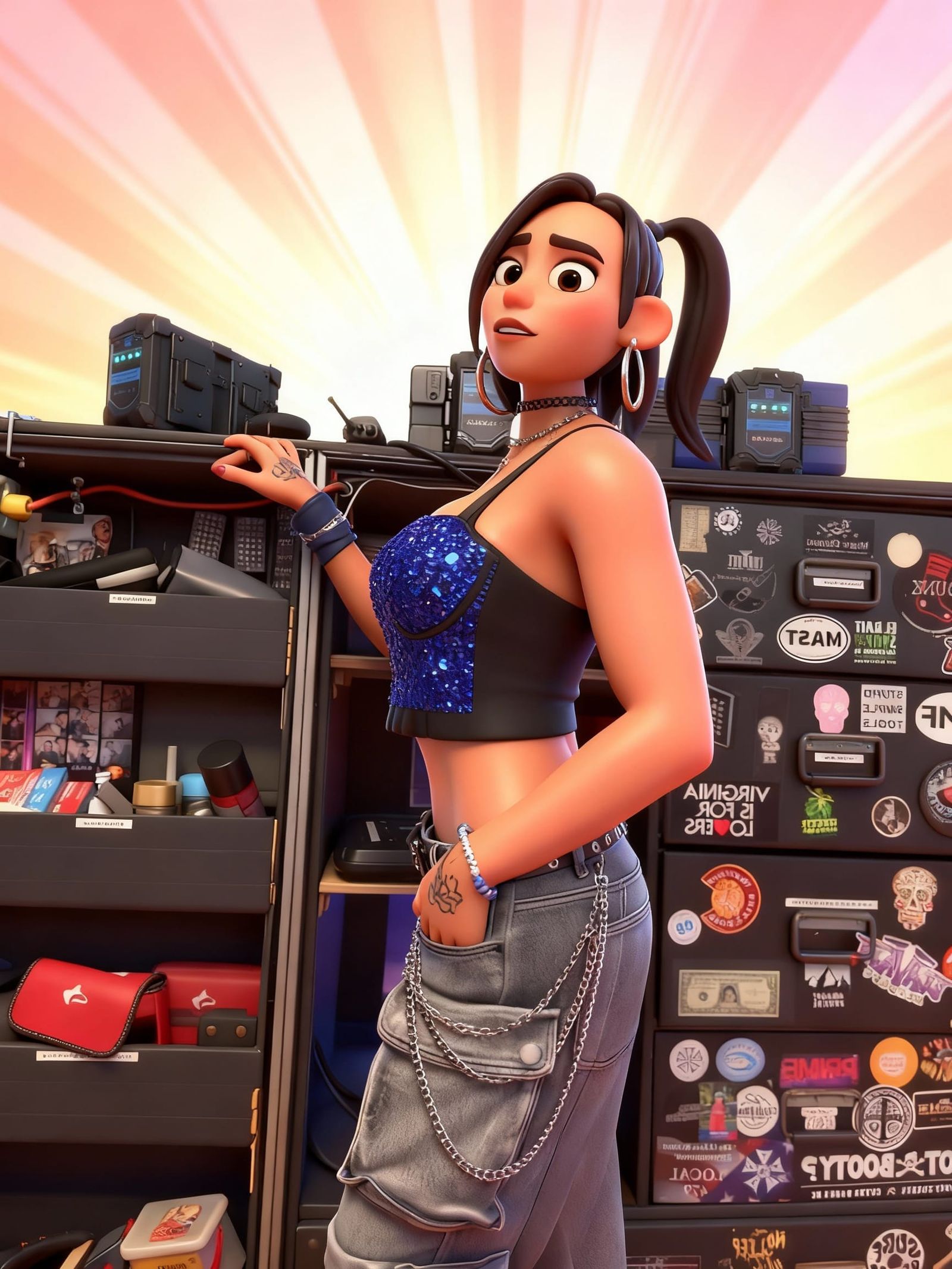 Pixar Style 3D Art with Dynamic Shading