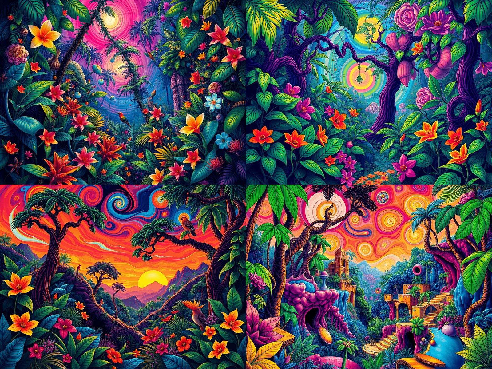 Psychedelic Rock Poster: Welcome to the Jungle