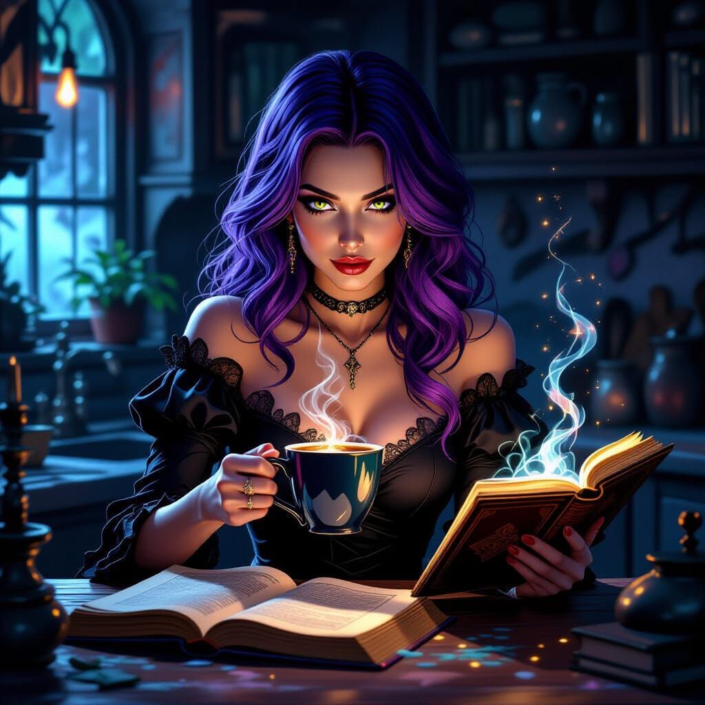 Modern Witch Brews Coffee With Spellbook