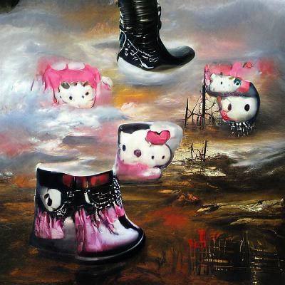 Simple Hello Kitty Character Illustration