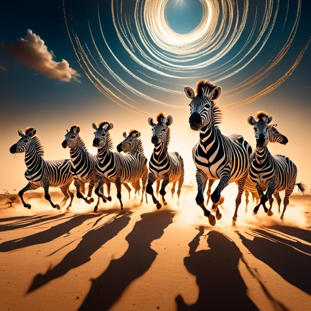 Savanna Dance: Rhythmic Harmony Under African Skies