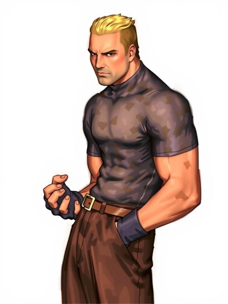 Yamazaki in Anime Style, Dramatic Cityscape Portrait