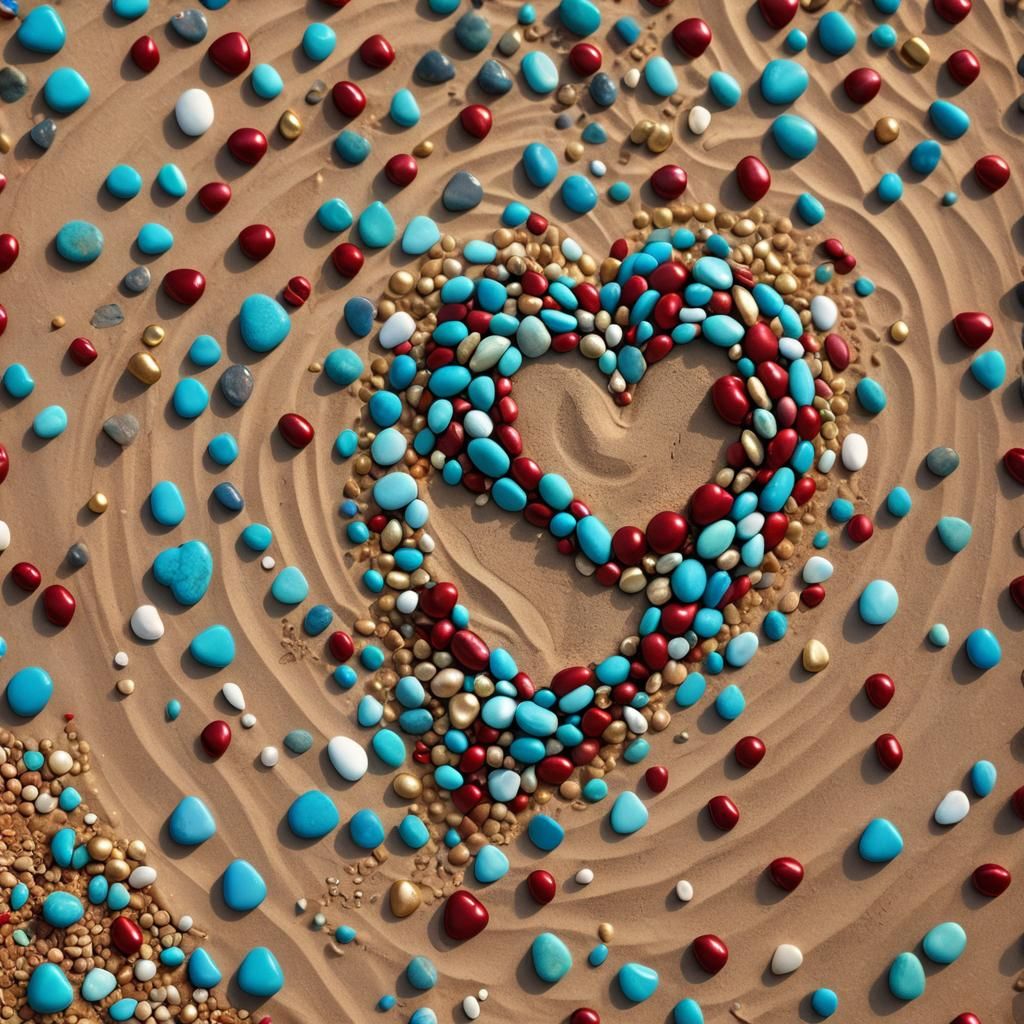 Heart of Pebbles: A Fantasy Art Masterpiece