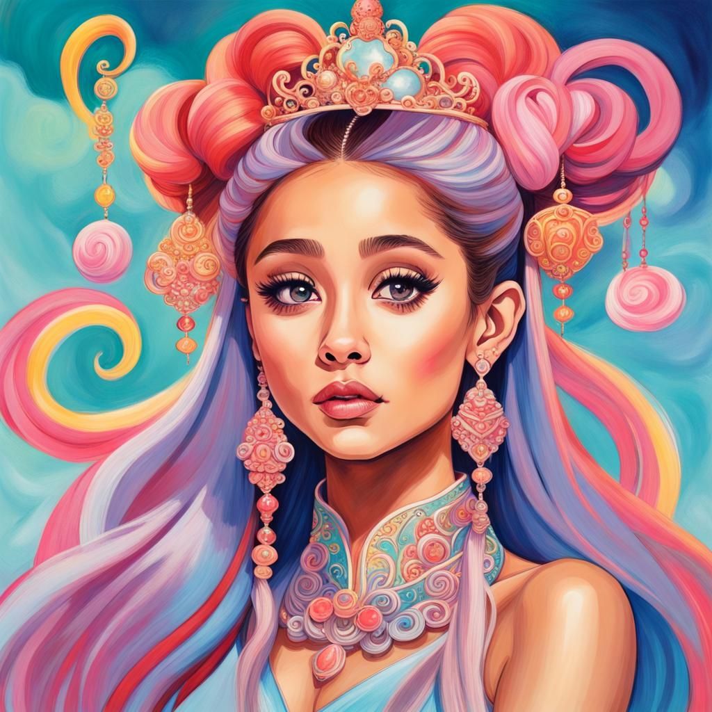 Ariana Grande as Chinese Princess in Candyland