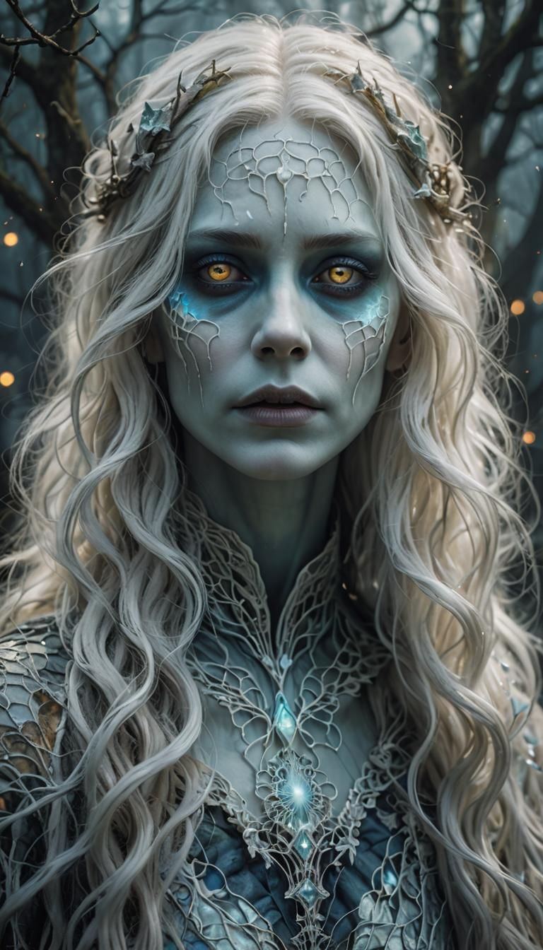 Ethereal Ghost Woman in Mystical Fantasy Art