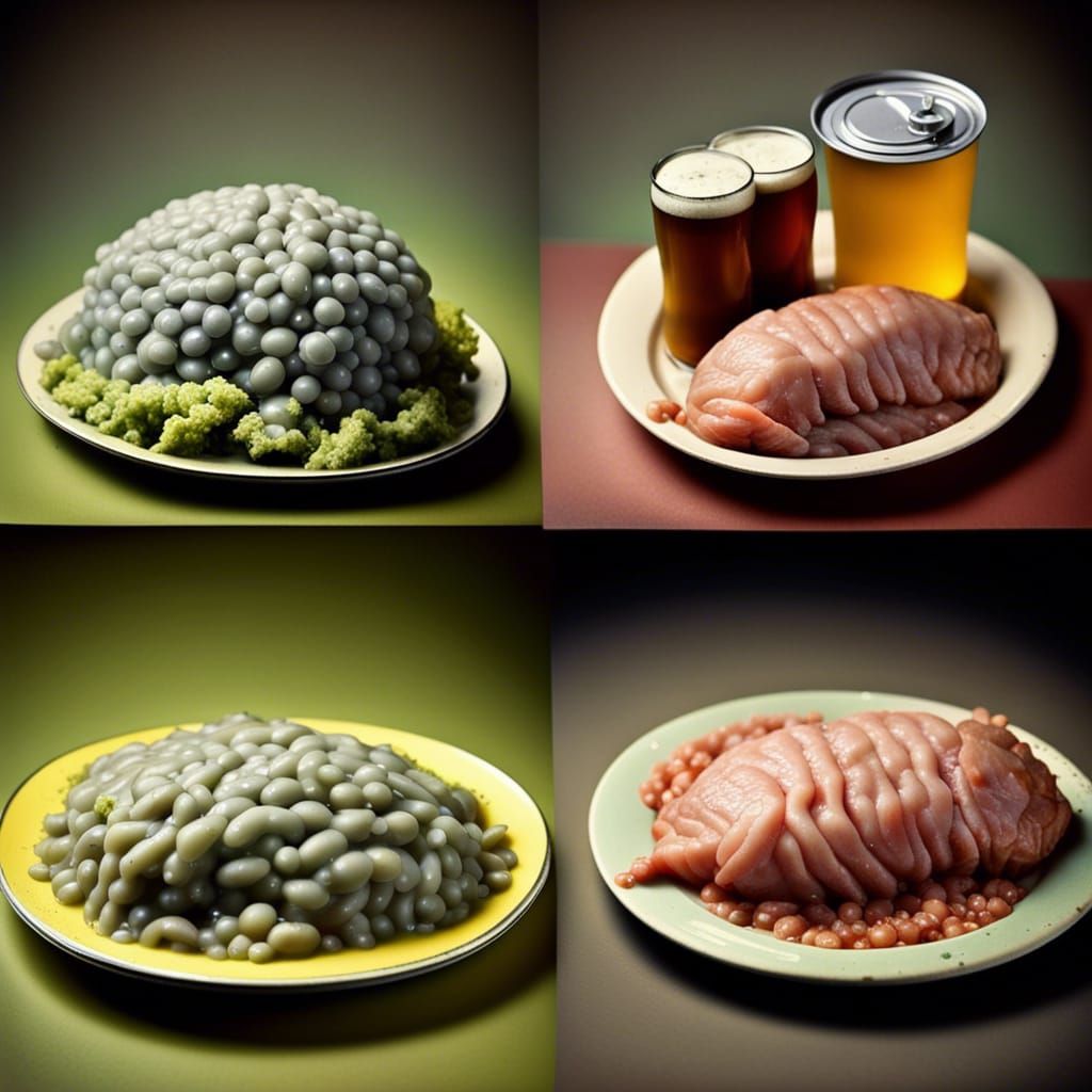 Disgusting Slimy 1950s Holiday Food Photography