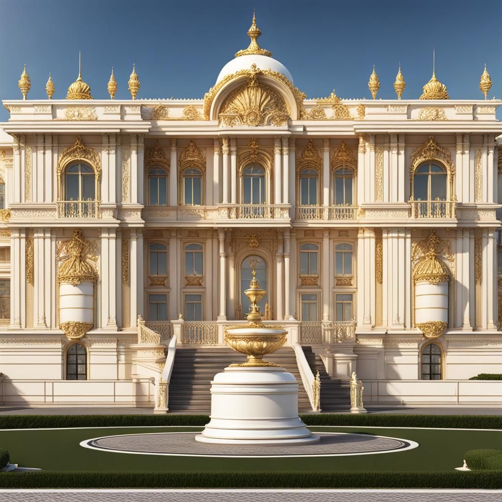 Luxury Royal Palace Front View