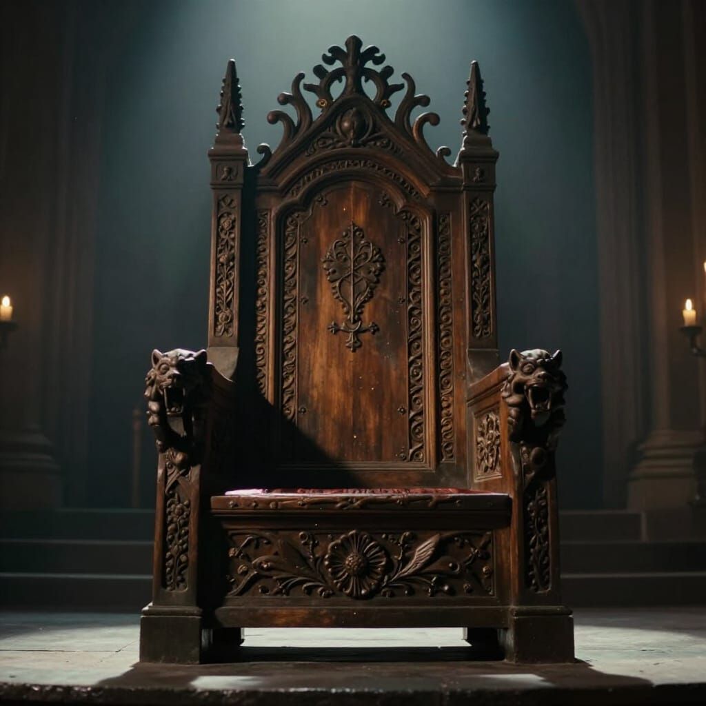 Epic Medieval Throne Room Cinematic Film Still