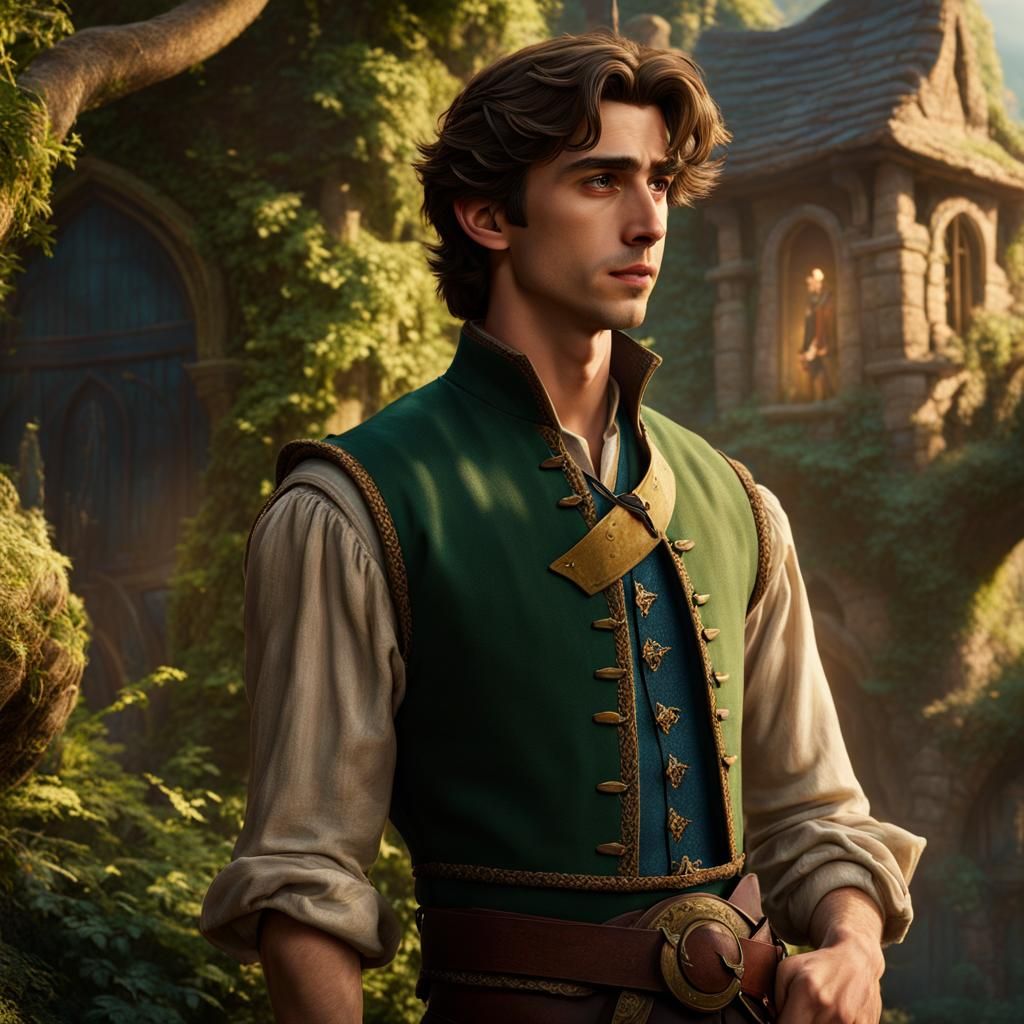 Timothee Chalamet as Flynn Ryder in Tangled 240120F