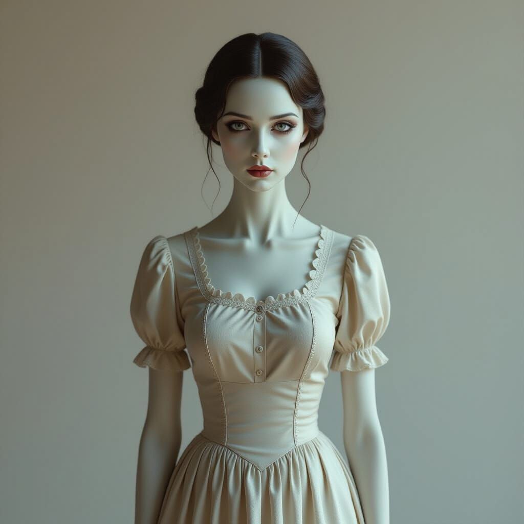 Hyper-Realistic Woman in Dim Light: Cinematic Realism