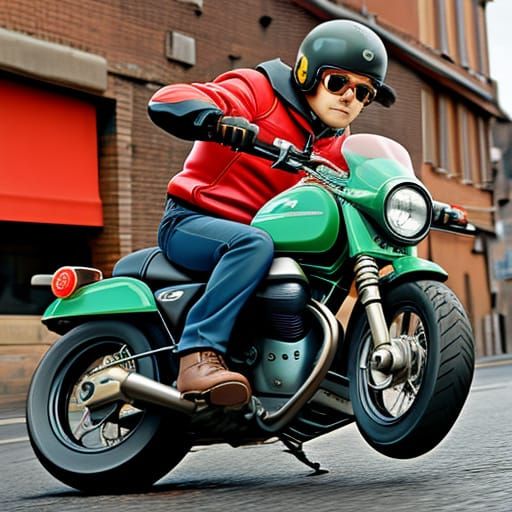 Pizza Motorcycle: A Moto Guzzi Made of Pizza