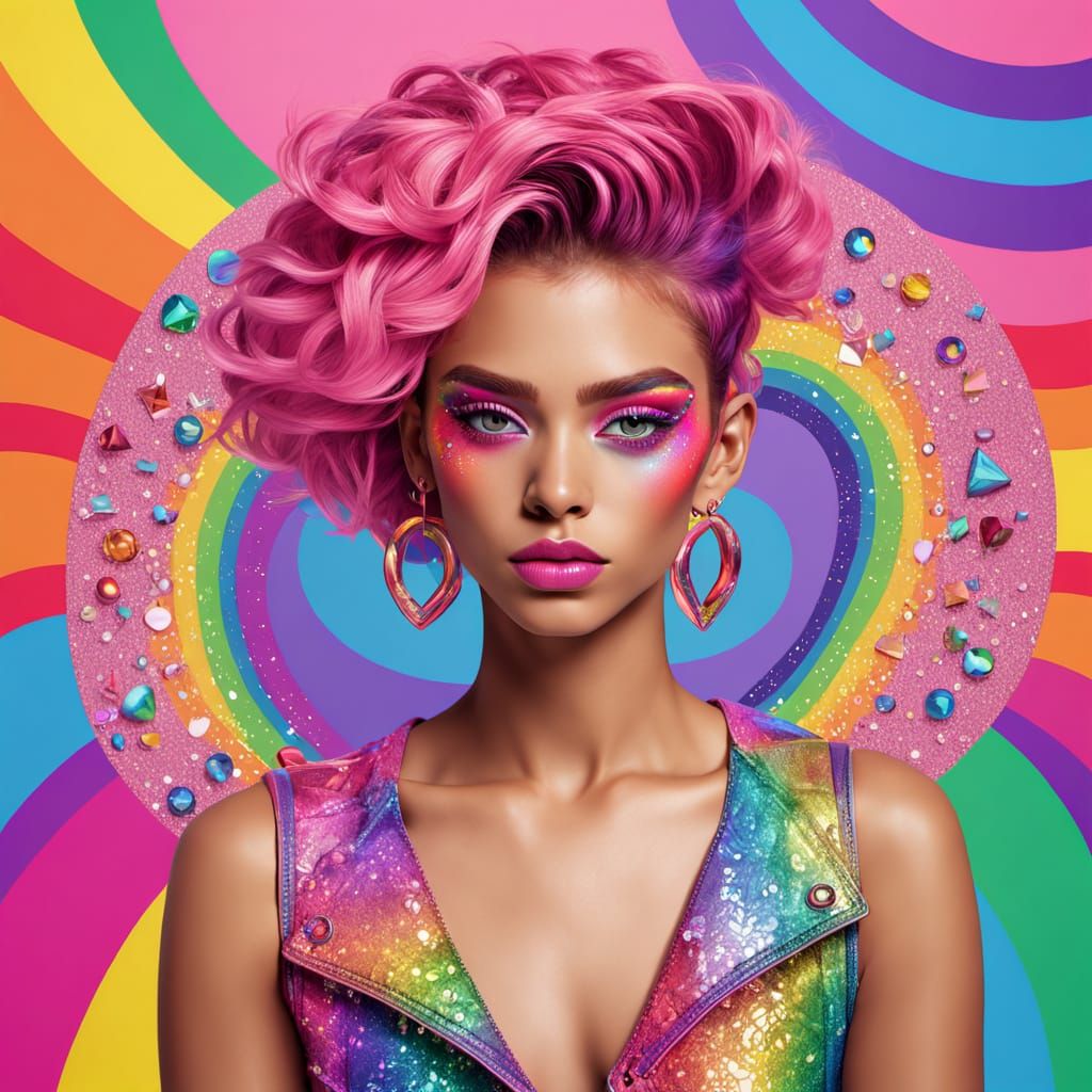 Vibrant Pride Portrait in Fauvist Style