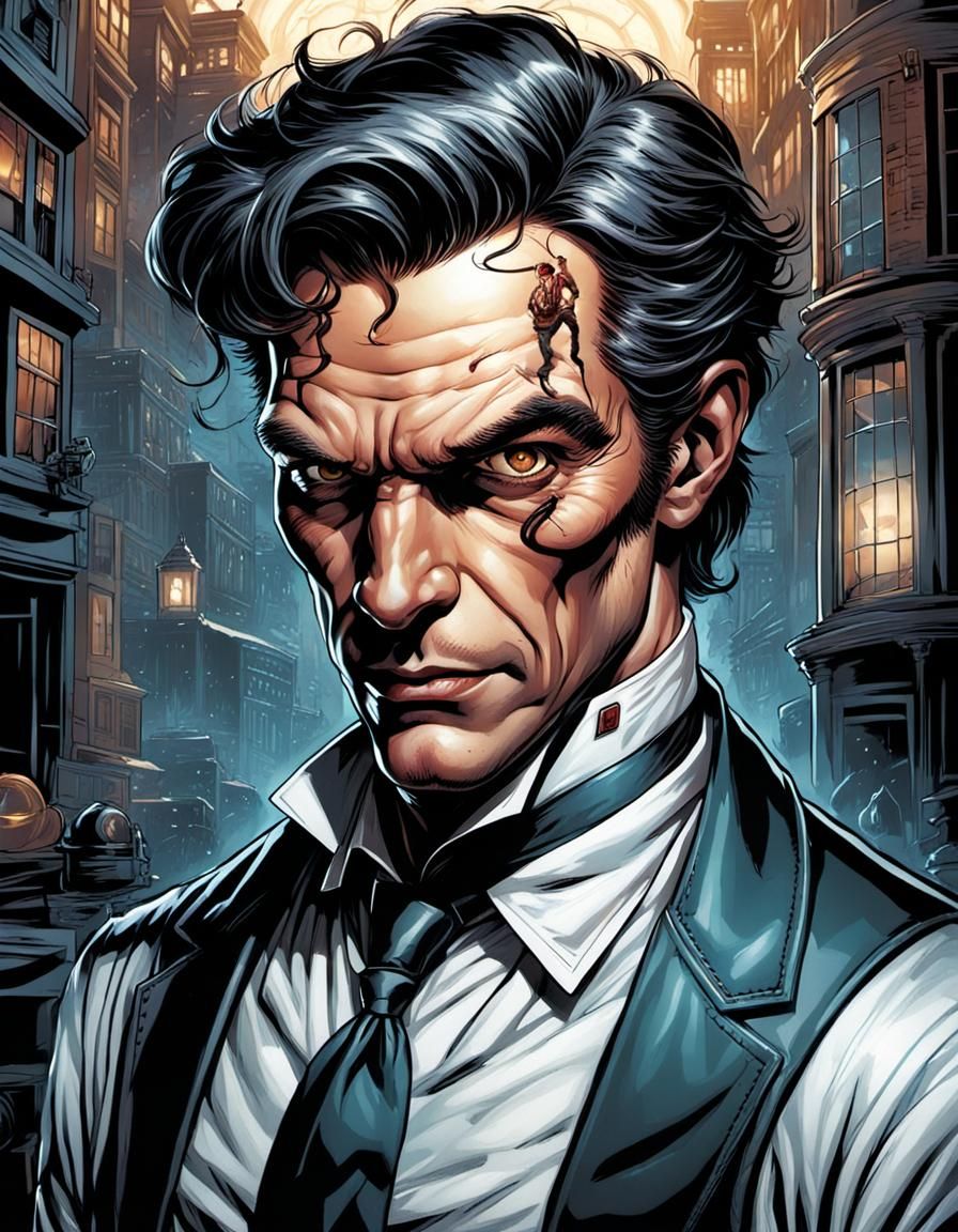hyper realistic, perfect, smooth, Dr. Jekyll
