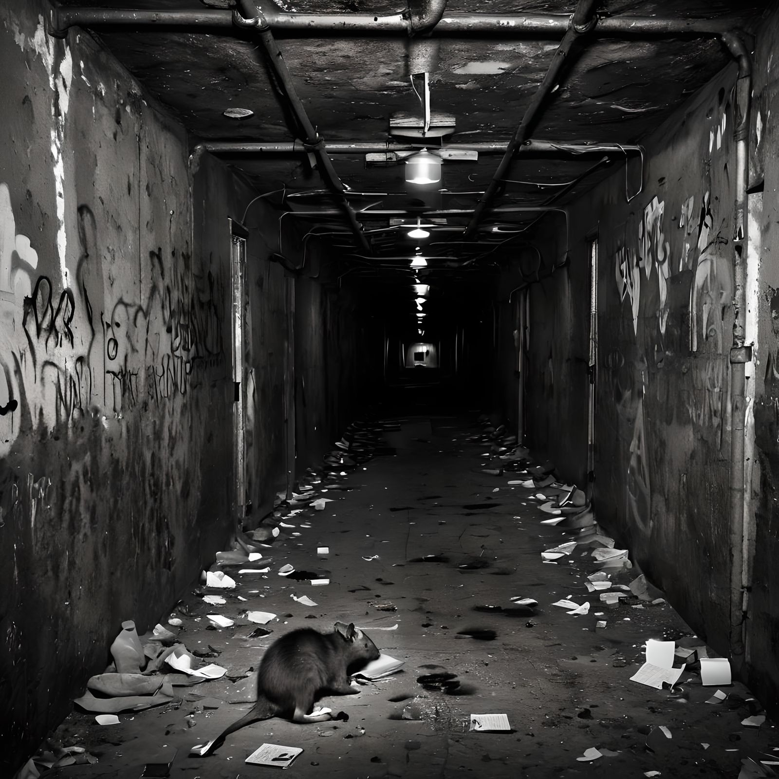 Noir Scene: The Rat's Dream Guns Him Down