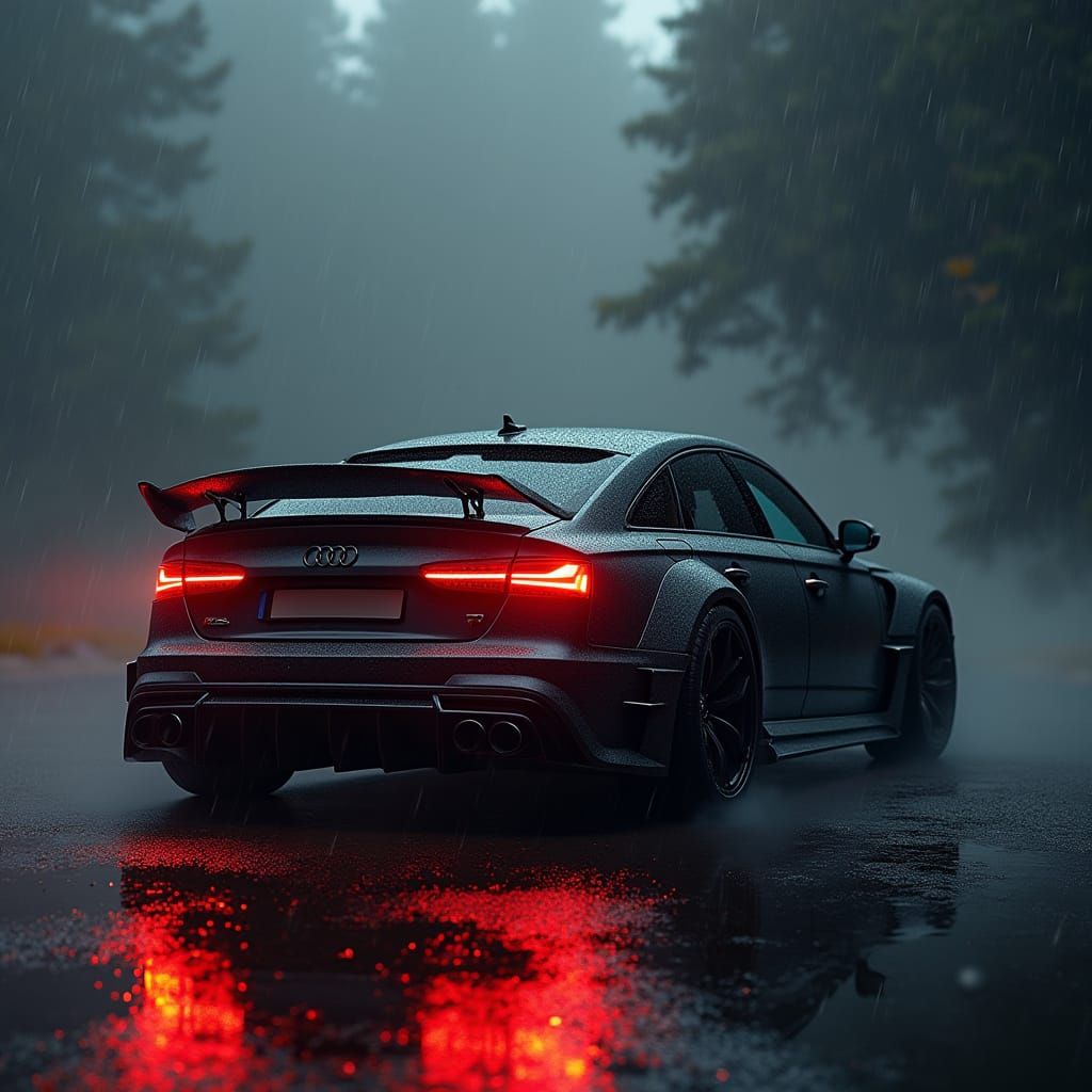 Audi RS 6 in Photorealistic Gray Metallic