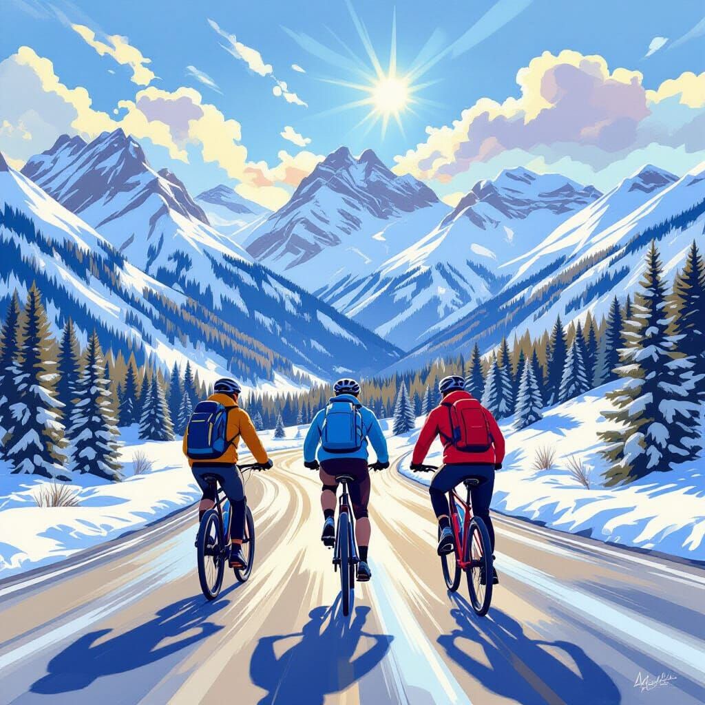 Cyclists Enjoy Summer Holiday in Canadian Rockies