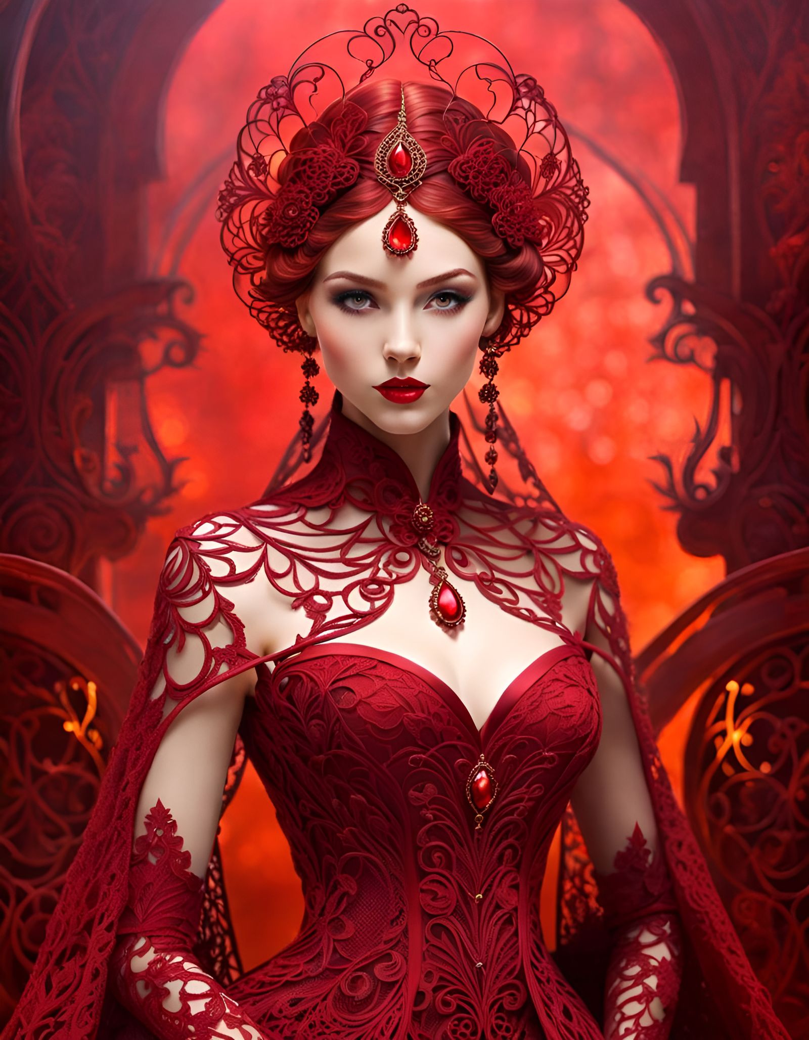 Red Lace Queen