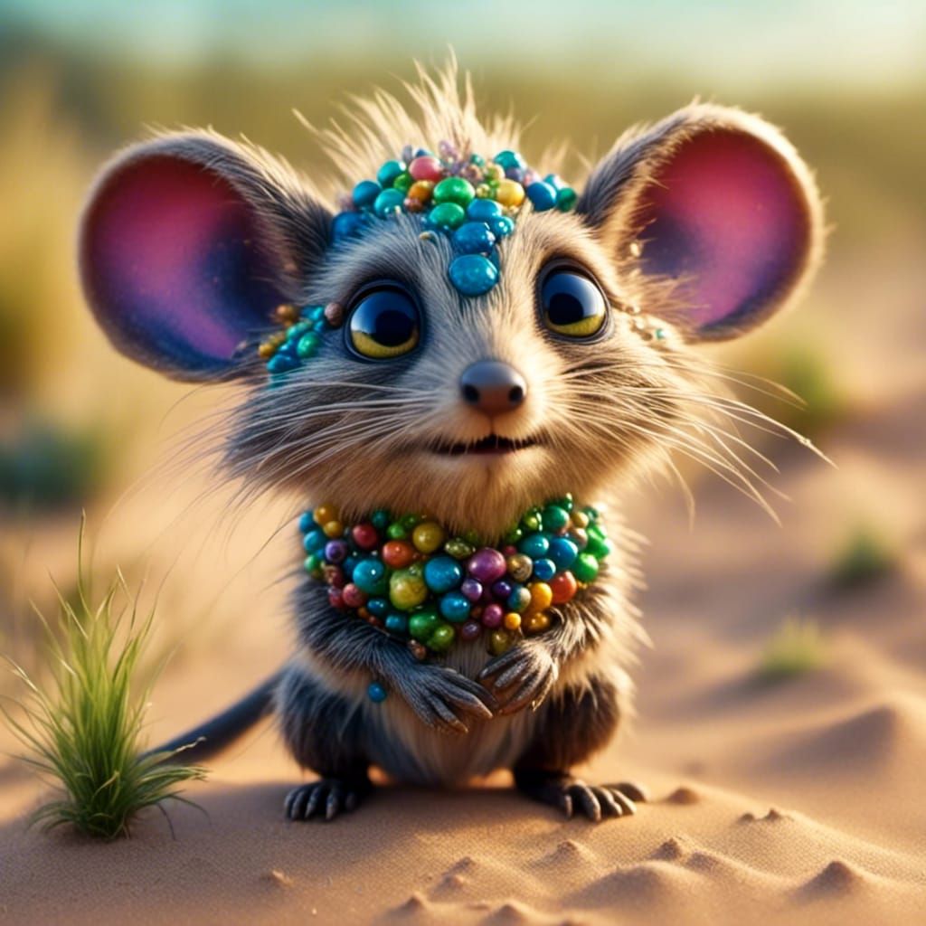 Surreal Long-Nosed Bandicoot Portrait