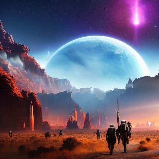 Colonized Planet: A 1970s Sci-Fi Vision