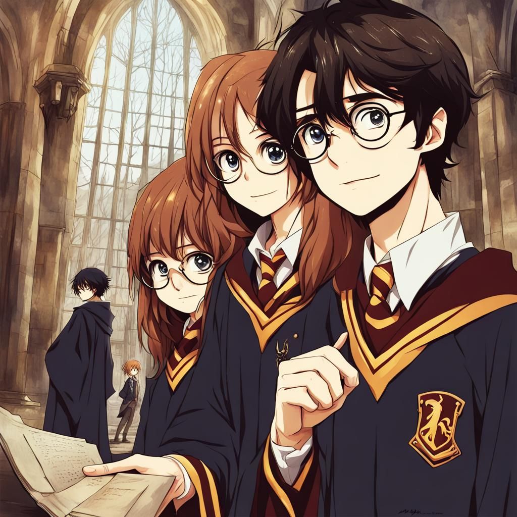 Harry Potter in Anime Key Visual Style