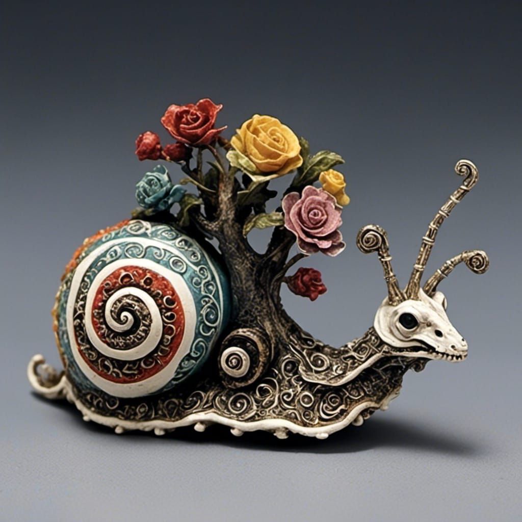 AI-Generated Snail Image
