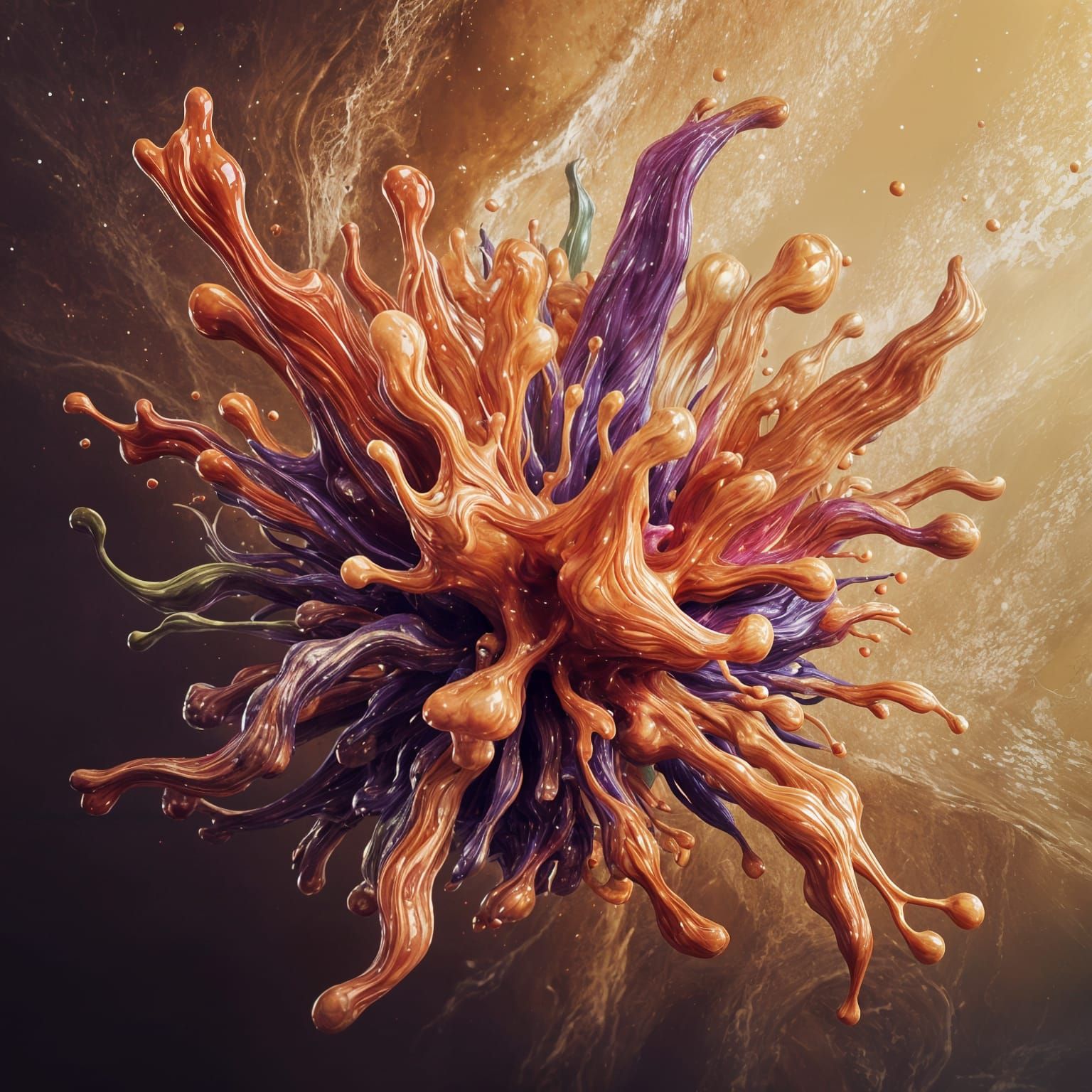 Intricate Fantasy Concept Art in Deep, Shimmering Colors