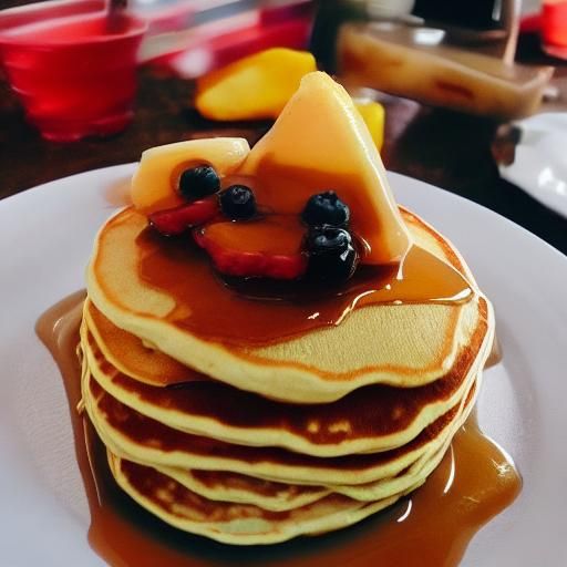 Cinematic Pancakes Film Still, Best Quality