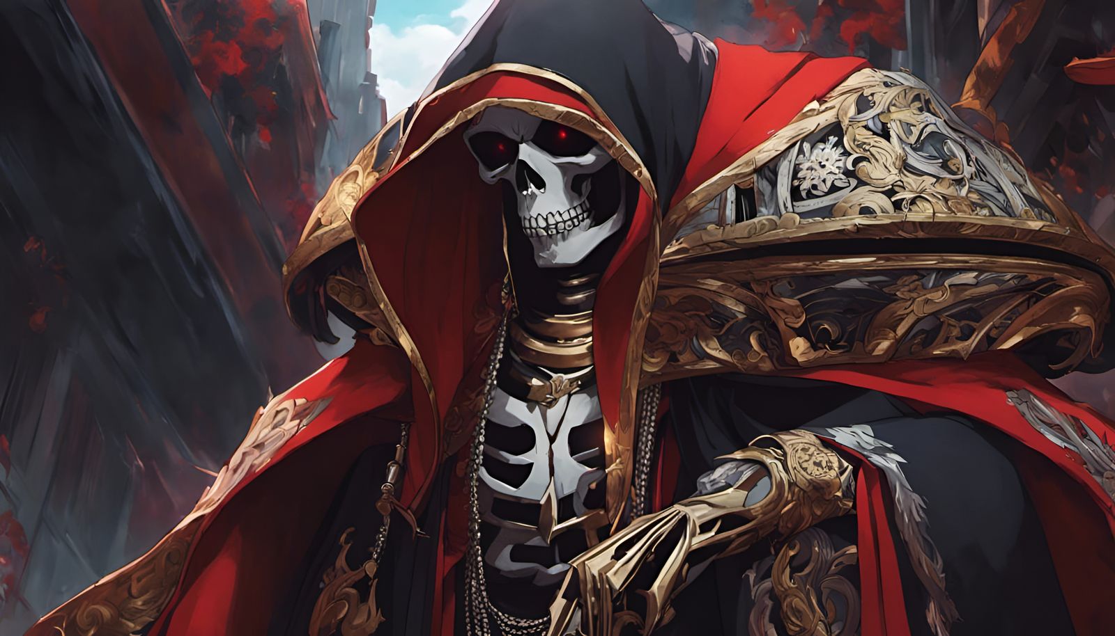 Ainz Ooal Gown Costume in Aztec Street Fashion