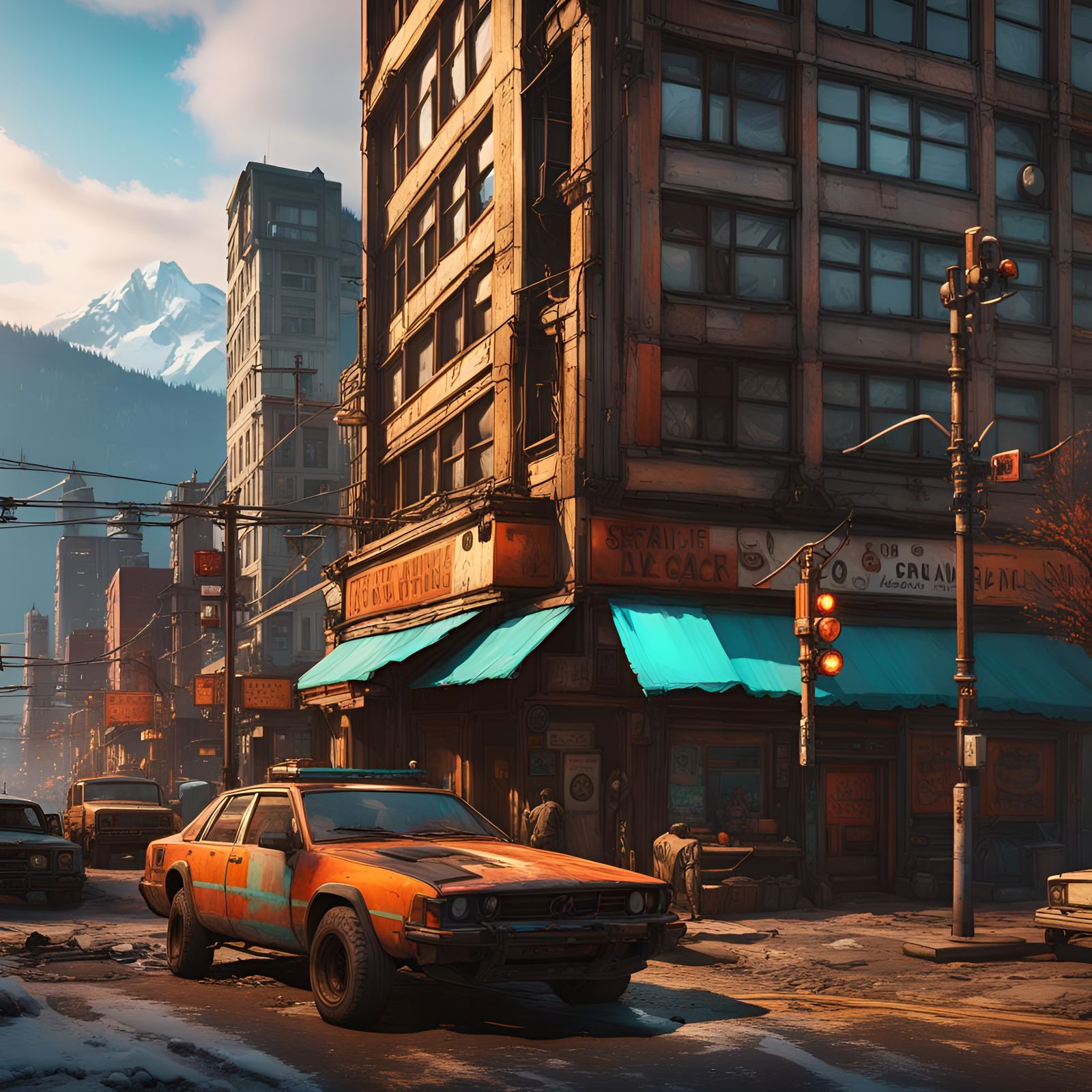 Post-Apocalyptic Vancouver Concept Art