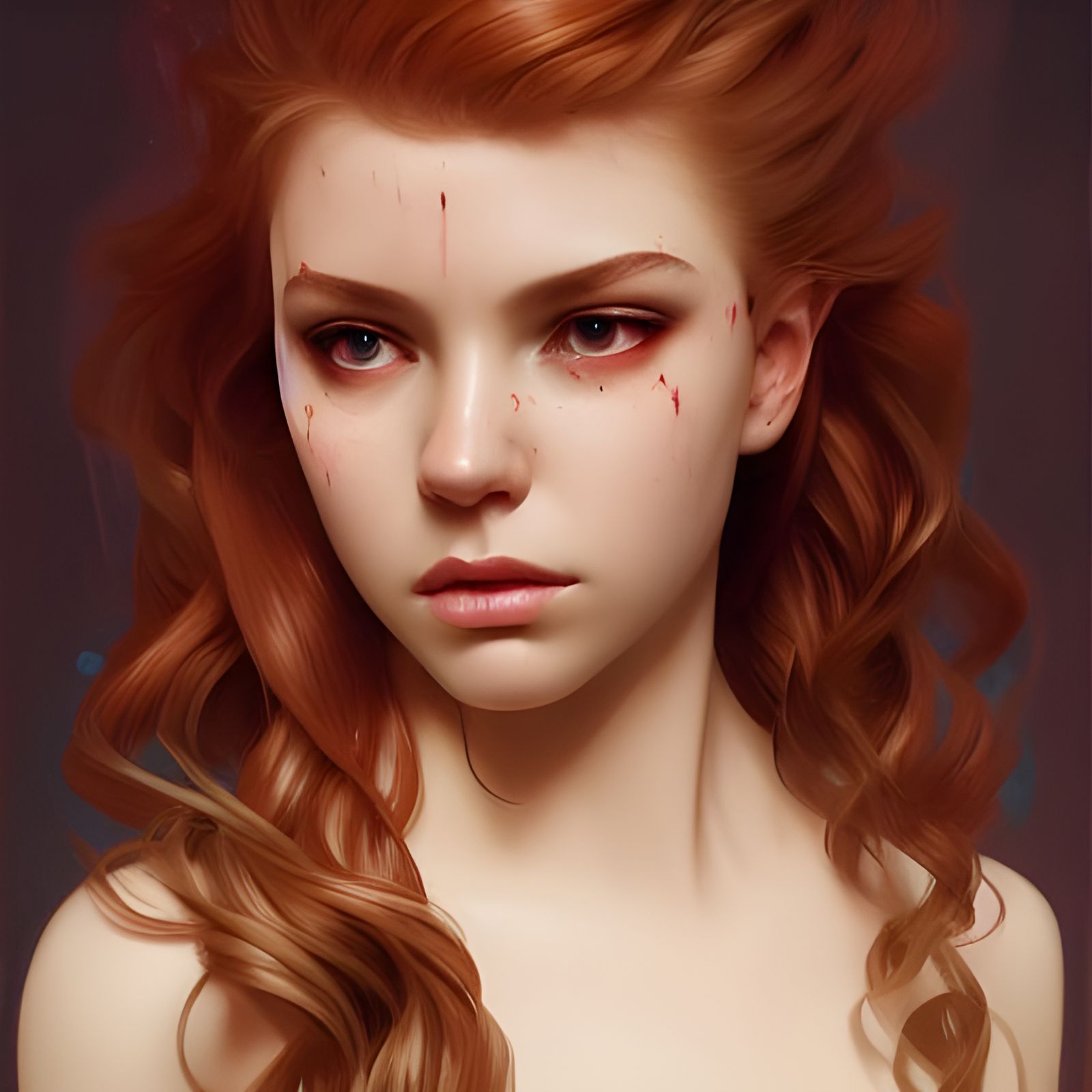 Ethereal Prom Queen Portrait in Hyperdetailed Digital Art