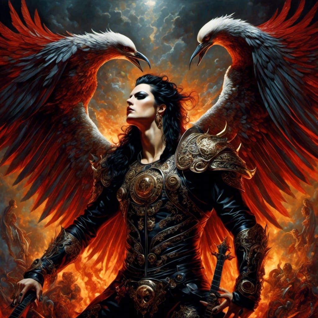 Pretty Angel of Trivium Digital Illustration