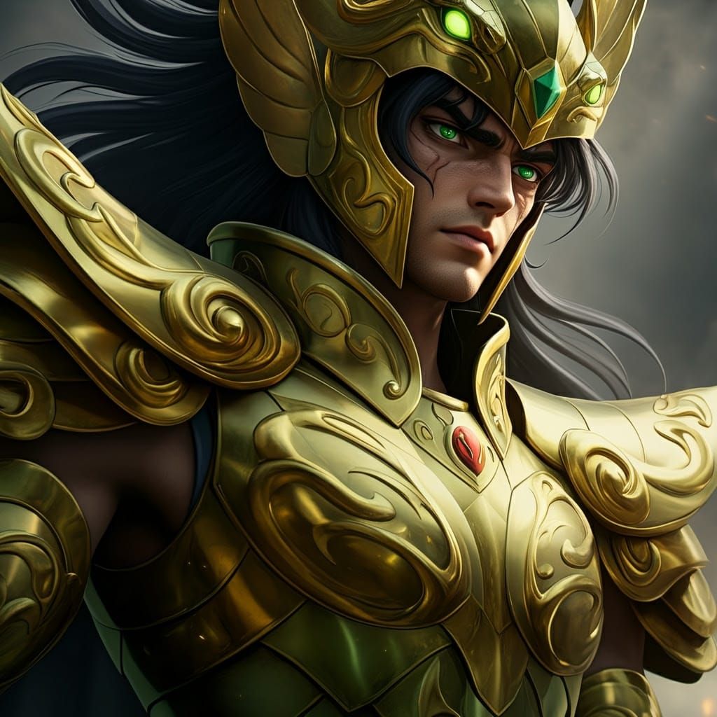 Epic Golden Saint in Viper Armor