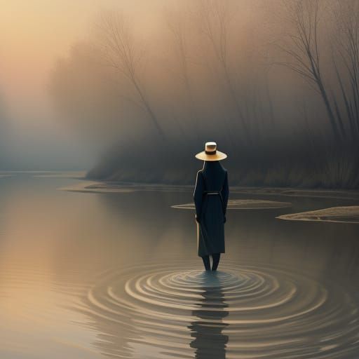 Surreal River Journey to Tranquility Base