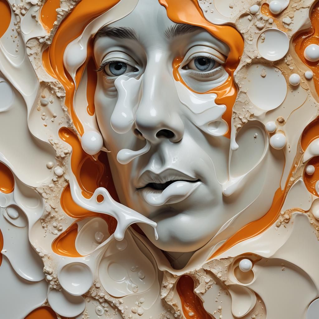 Surreal Nasal Bubble in Salvador Dali Style