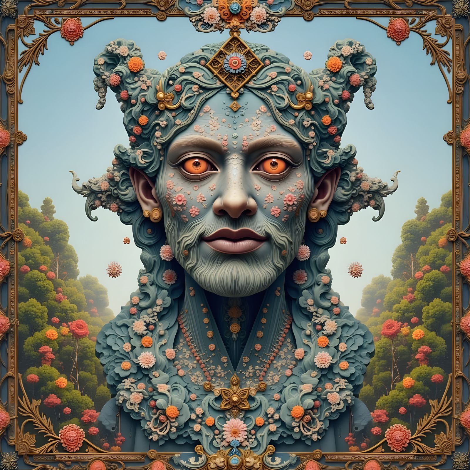 An Alien Landscape in Vibrant Digital Art