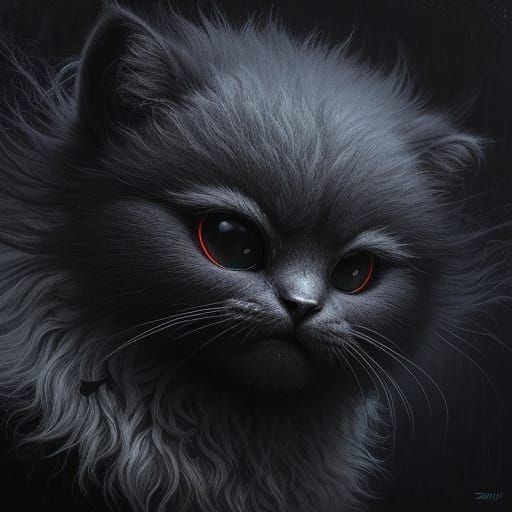 Alien Critter in Surreal, Ominous Landscape