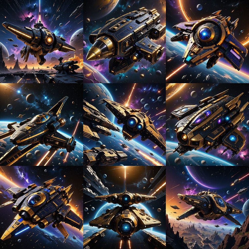 Luxurious Star Wars Spaceship in a Kingdom Hearts Universe